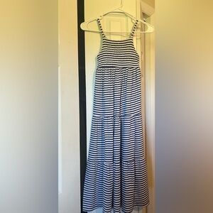 Cat & Jack Girls 7/8 blue and white sundress🪧🇺🇸